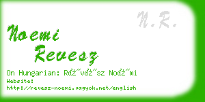 noemi revesz business card